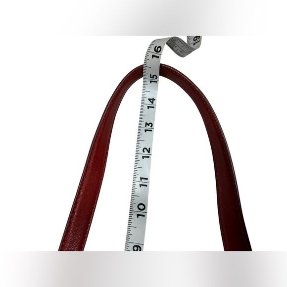 Micheal Kors Red Leather Crossbody or
Clutch Silver Hardware - Picture 12 of 13